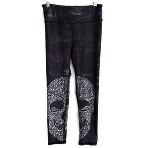 Evolution and Creation Capris Leggings Skull Graphic Thick Stretchy Yoga